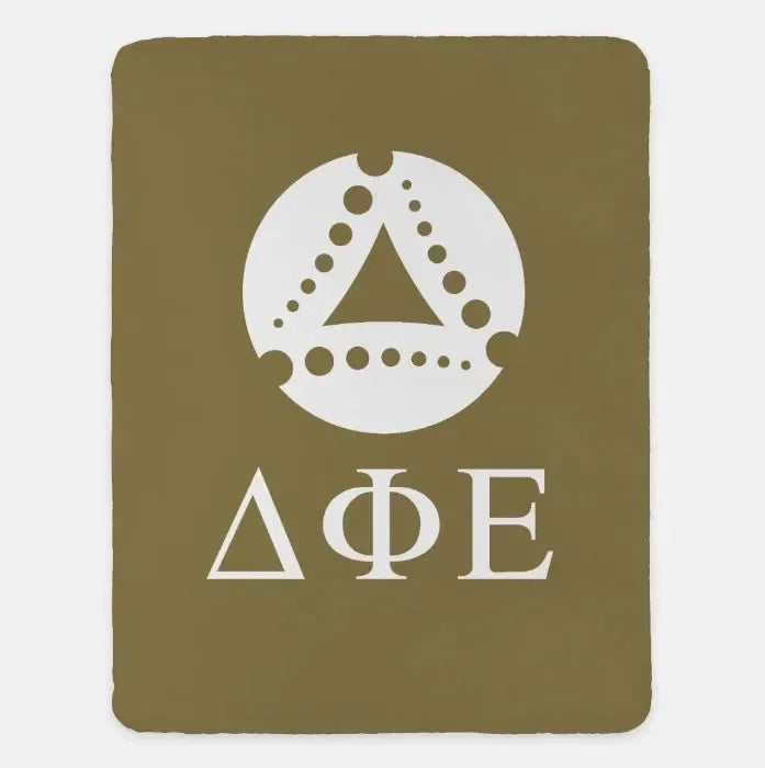 Delta Phi Epsilon Sherpa Blanket XL 60x80 Throw Blanket