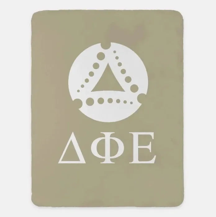 Delta Phi Epsilon Sherpa Blanket XL 60x80 Throw Blanket