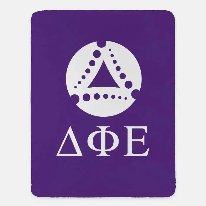 Delta Phi Epsilon Sherpa Blanket XL 60x80 Throw Blanket