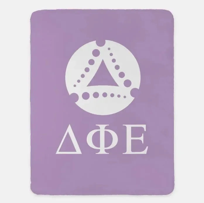 Delta Phi Epsilon Sherpa Blanket XL 60x80 Throw Blanket