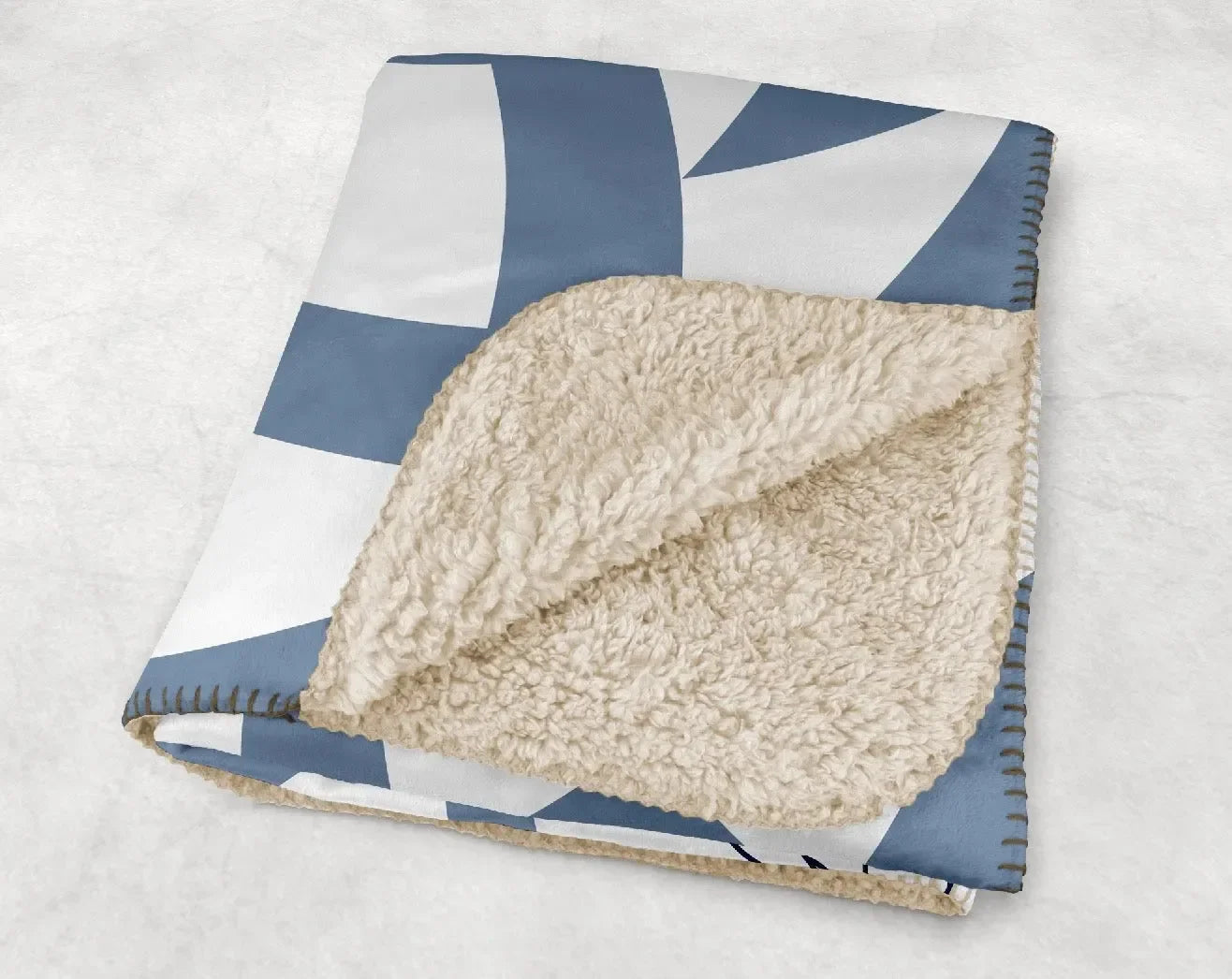 Alpha Delta Pi XL 60x80 Sherpa Throw Blanket - Horizon Tribal