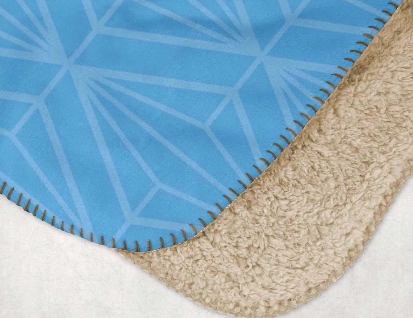 Alpha Delta Pi XL 60x80 Sherpa Throw Blanket - Midnight Horizon Diamond