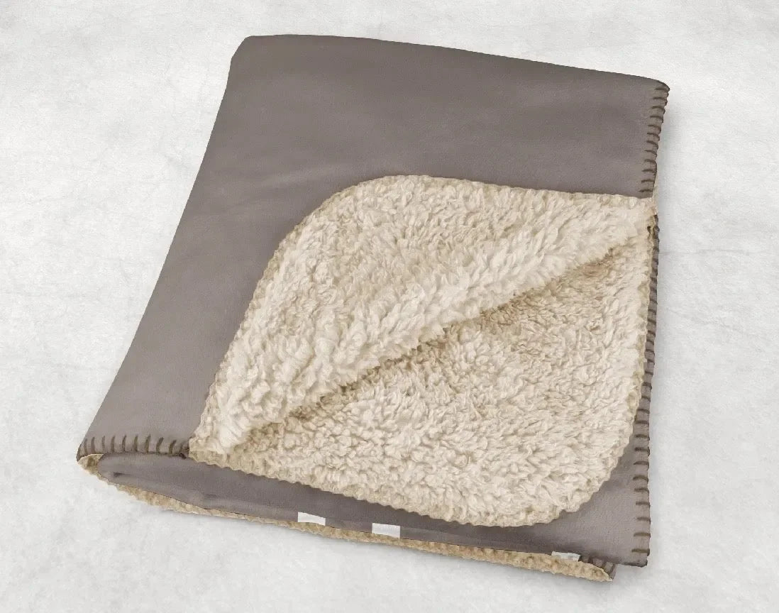 Gamma Phi Beta XL 60x80 Sherpa Throw Blanket - Crescent A-La-Mode