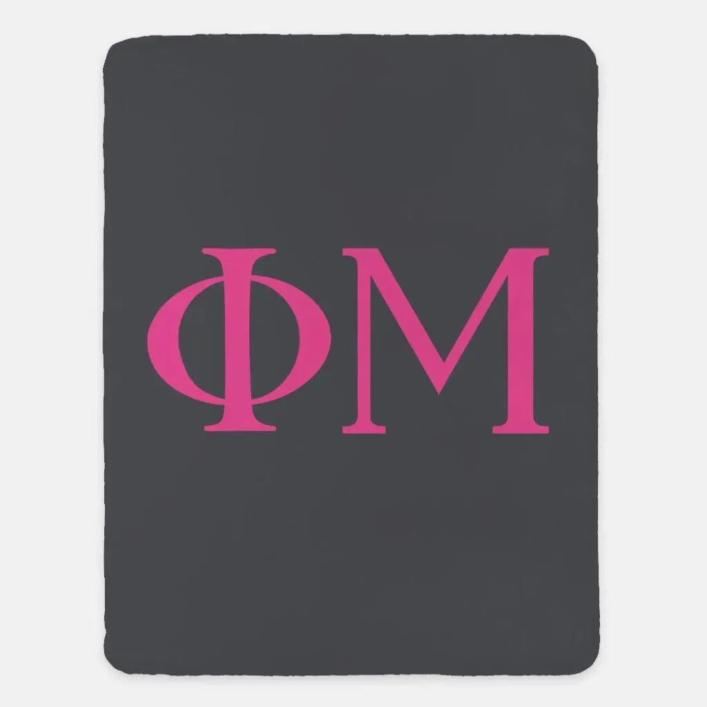 Phi Mu XL 60x80 Sherpa Throw Blanket