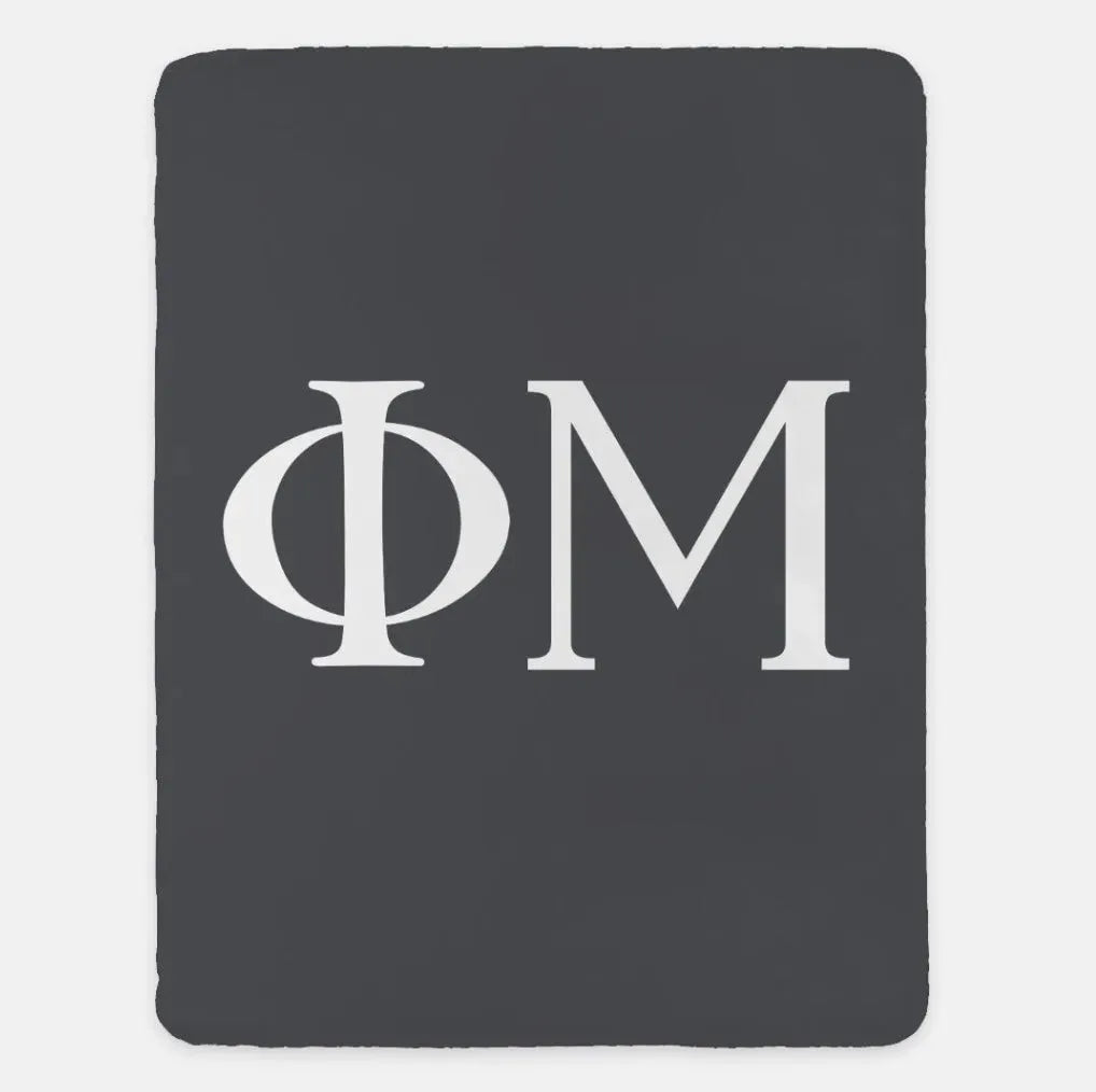 Phi Mu XL 60x80 Sherpa Throw Blanket