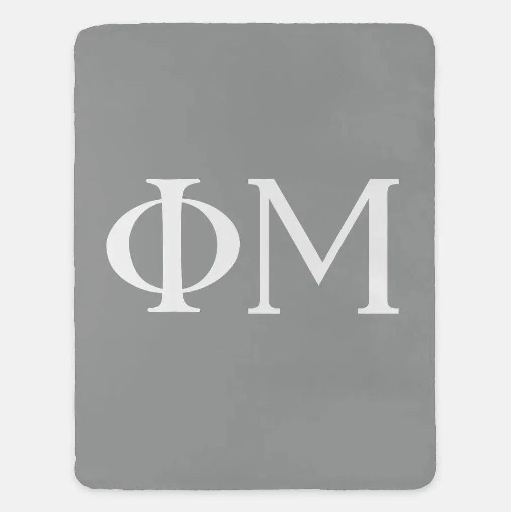 Phi Mu XL 60x80 Sherpa Throw Blanket