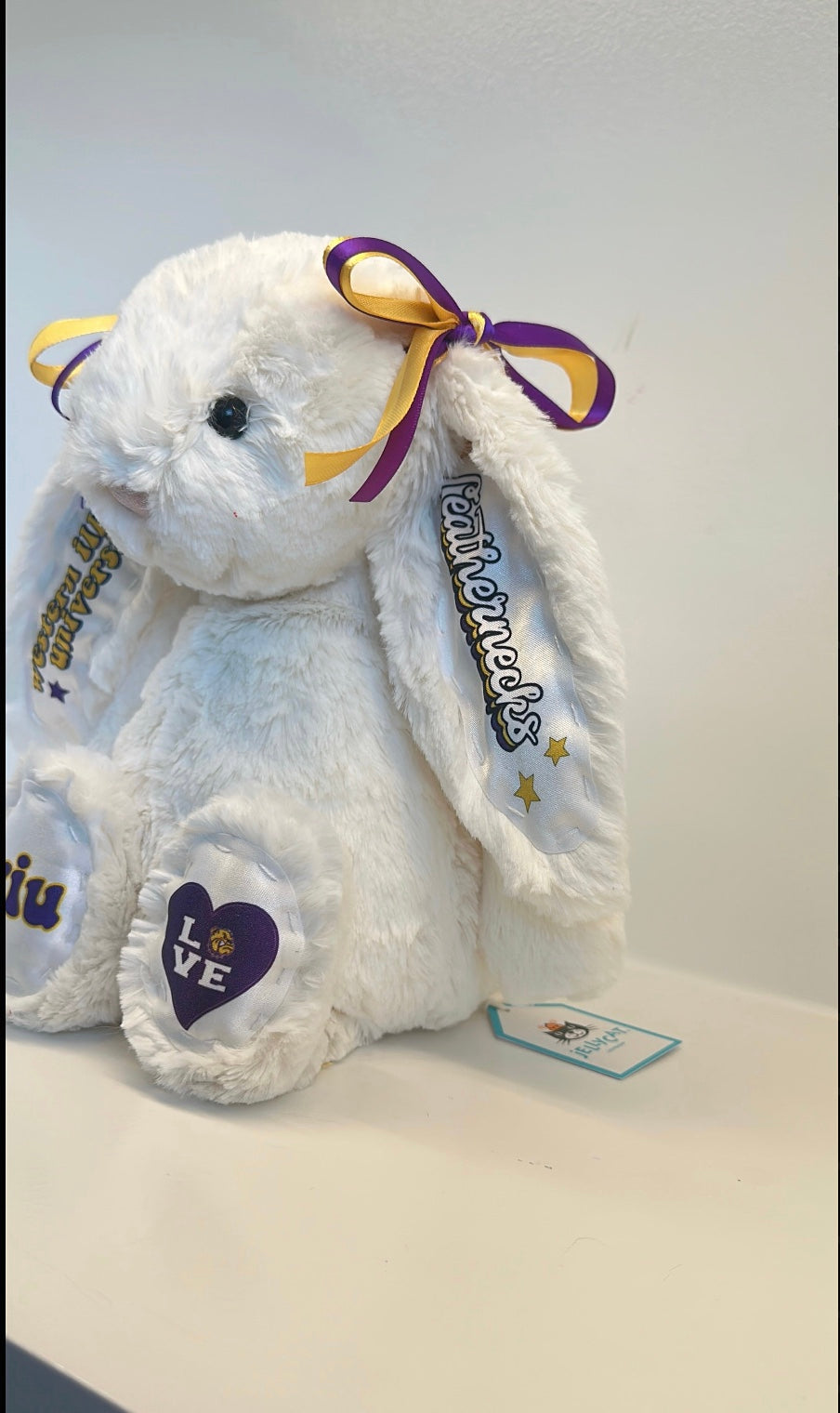 Western Illinois University Custom College Jellycat Bashful Bunny
