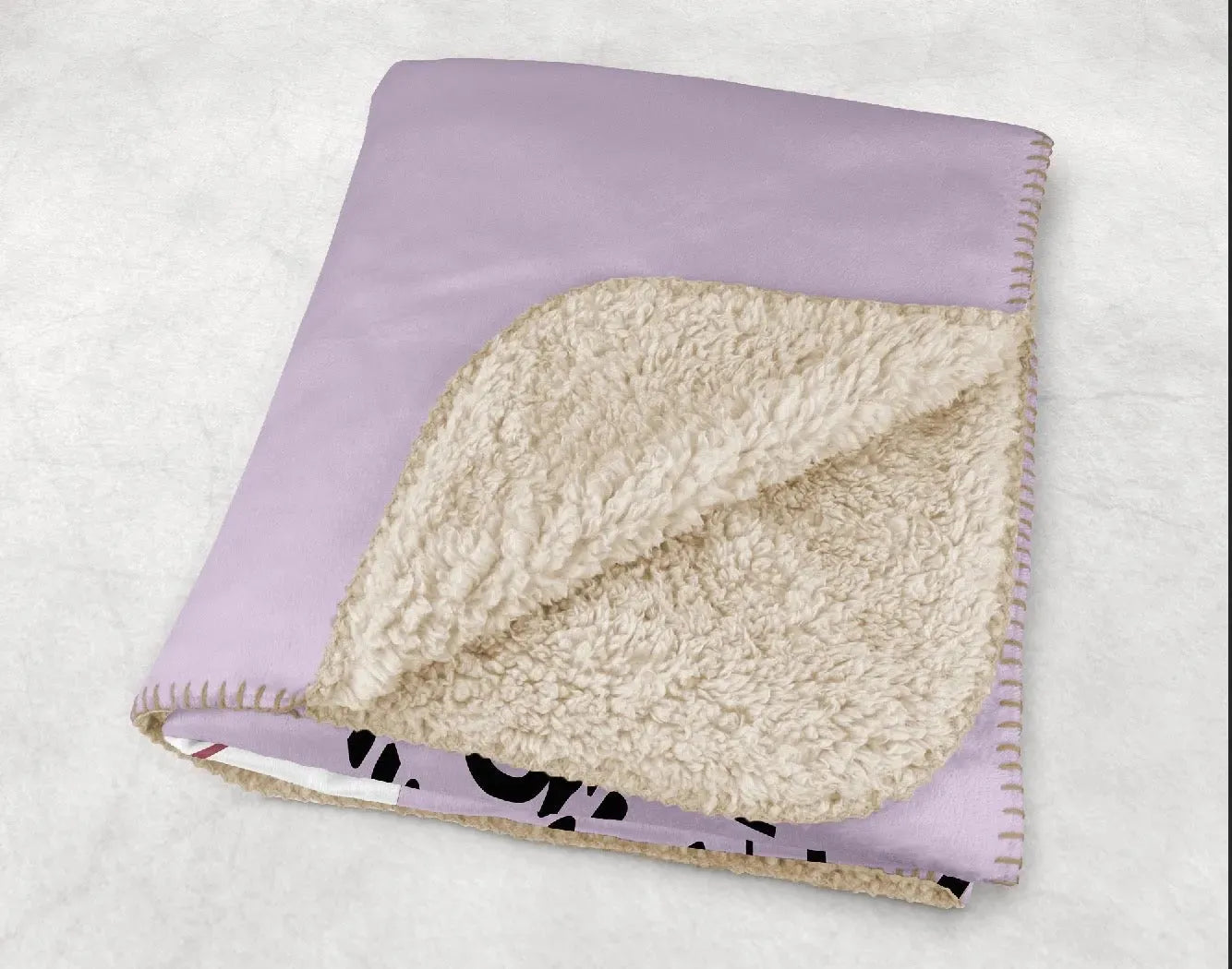Sigma Kappa XL 60x80 Retro Sherpa Throw Blanket