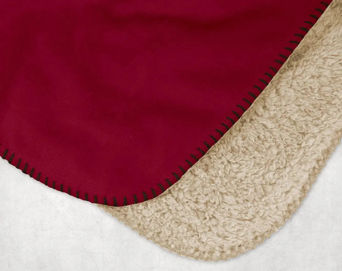 Sigma Kappa XL 60x80 Sherpa Throw Blanket - Maroon Gradient