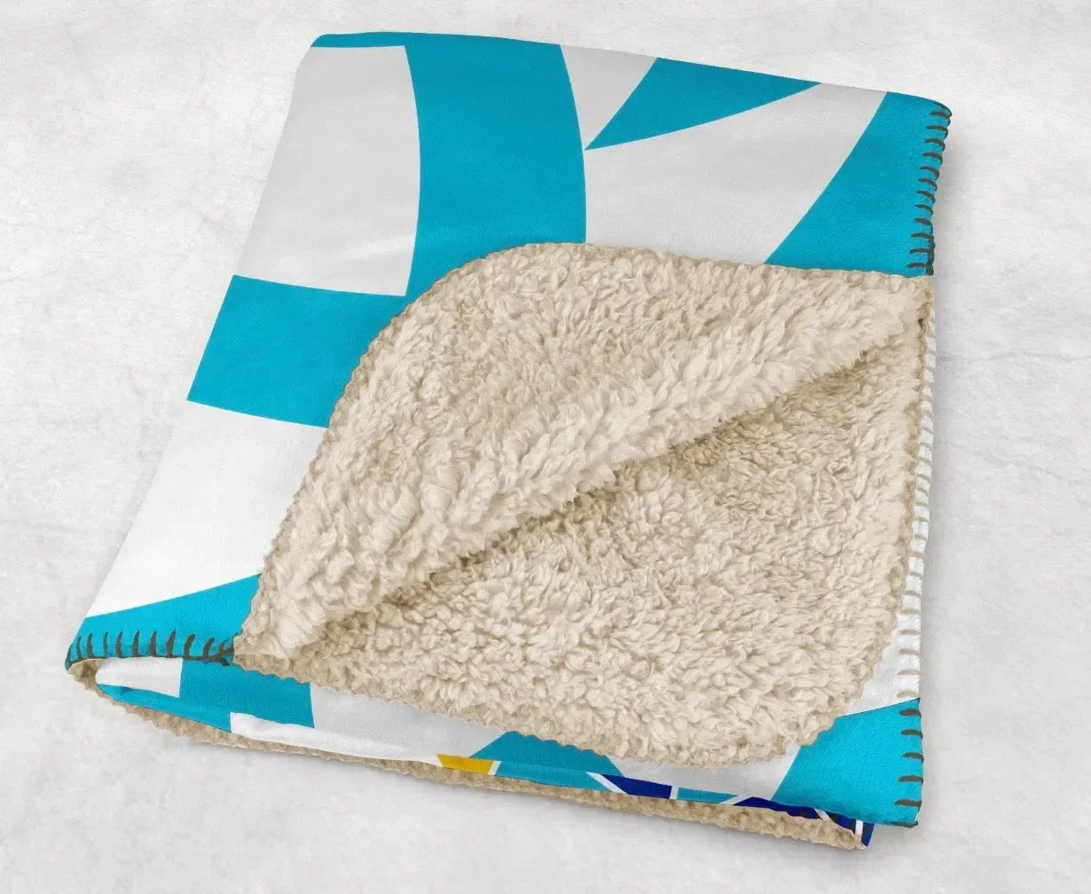Tri Delta XL 60x80 Sherpa Blanket - Tribal
