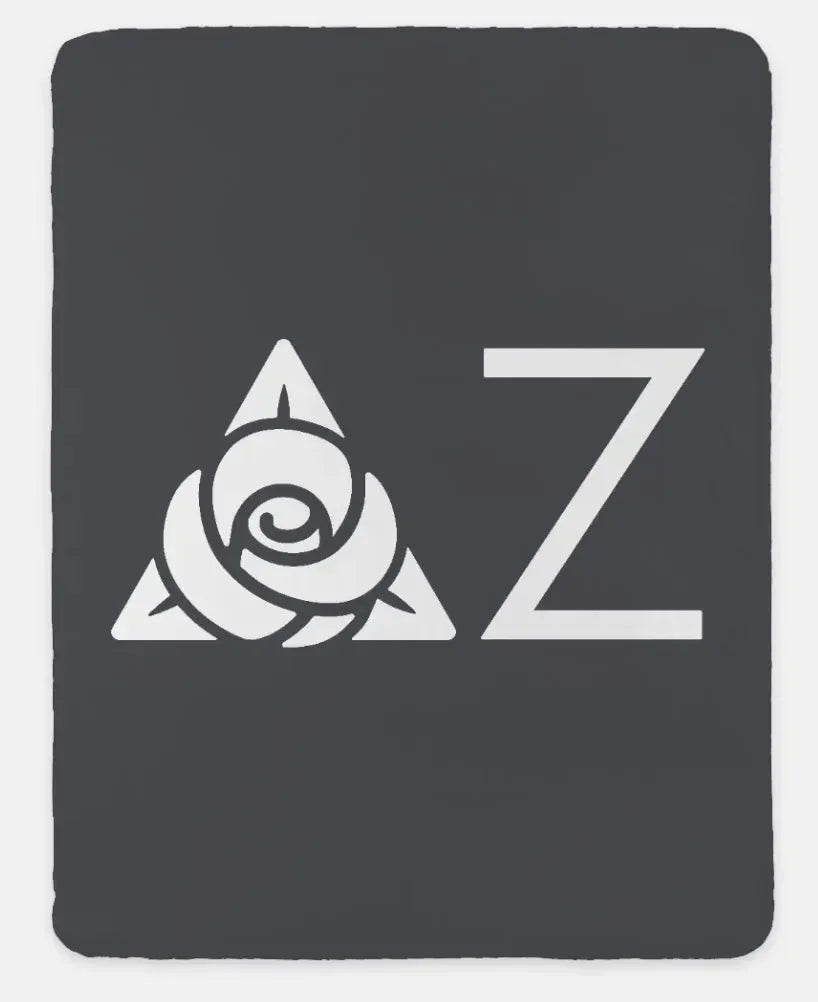 Delta Zeta XL 60x80 Sherpa Blanket - Greek Letters