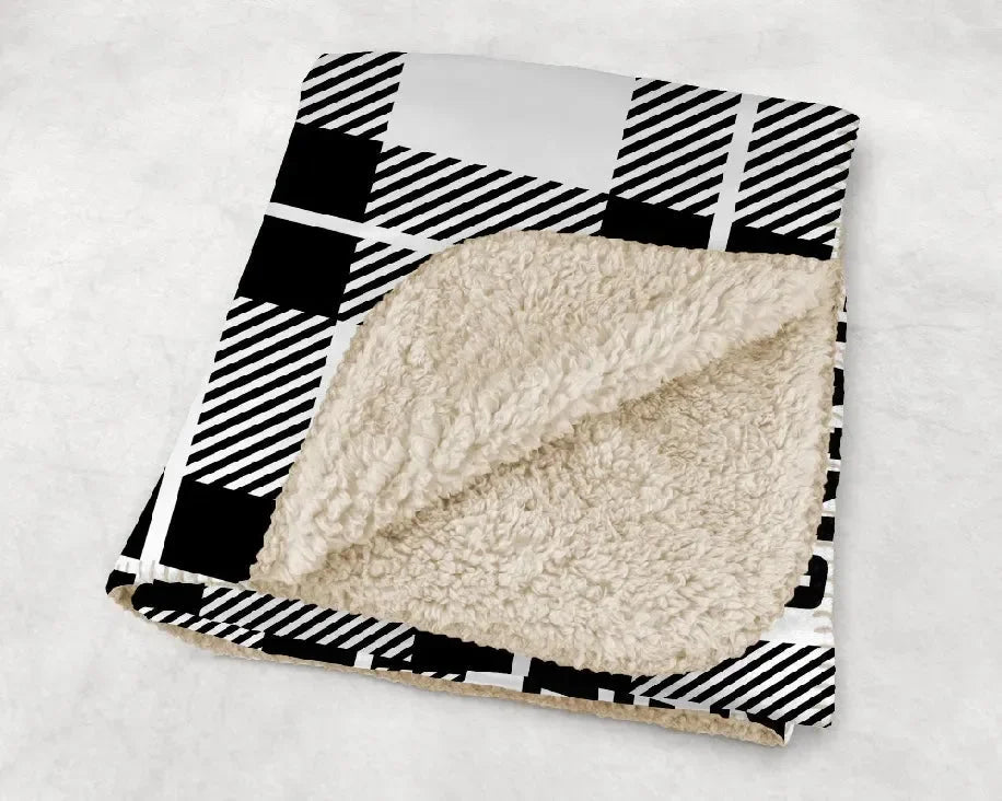 Alpha Phi XL 60x80 Plaid Sherpa Blanket