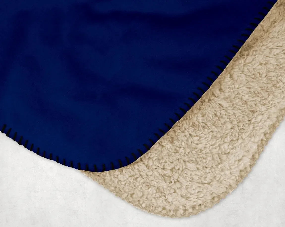 Delta Gamma XL 60x80 Sherpa Throw Blanket - Traditional Badge