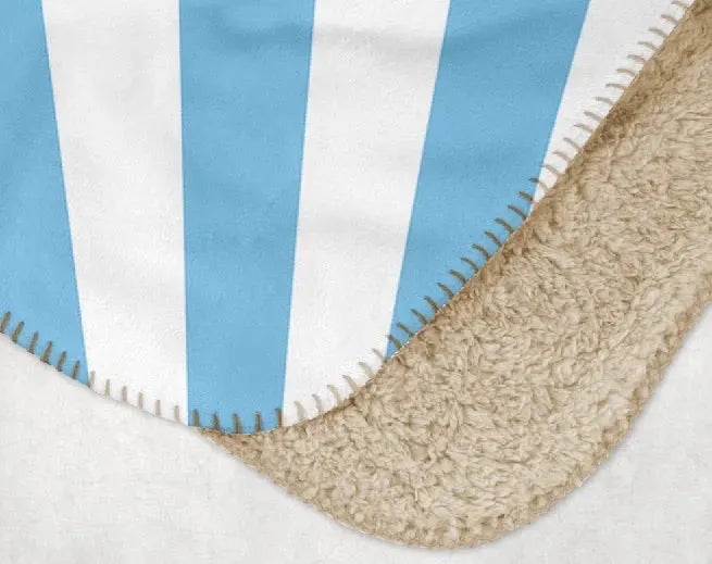 Kappa Kappa Gamma XL 60x80 Blanket Light Blue Starburst