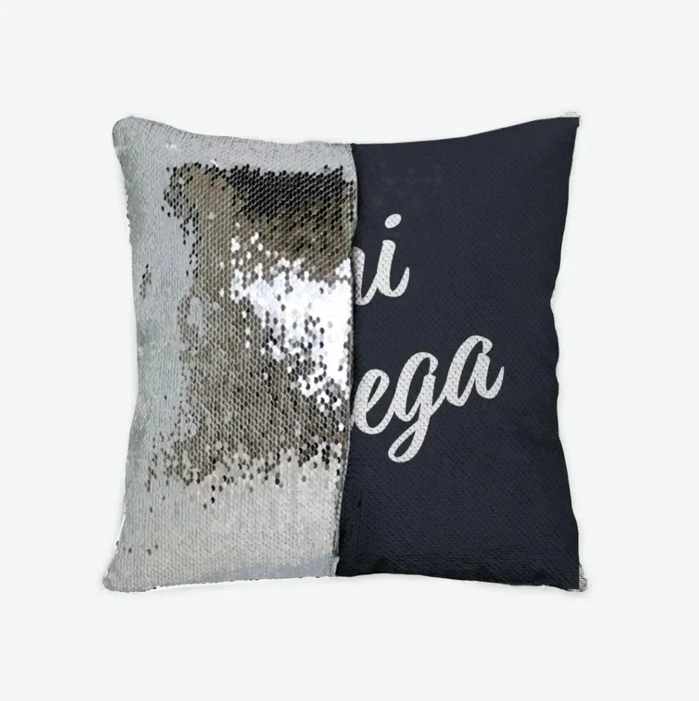 Chi Omega Sequin Pillow Cover