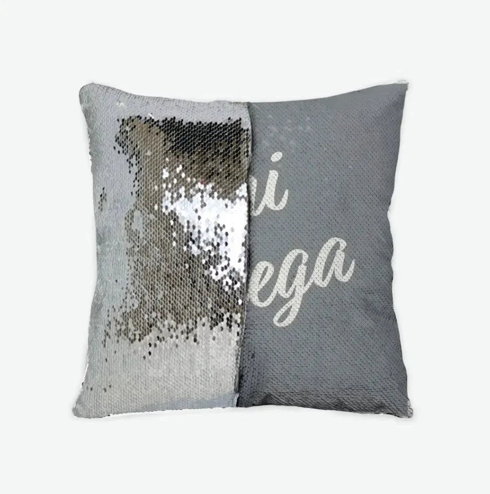 Chi Omega Sequin Pillow Cover