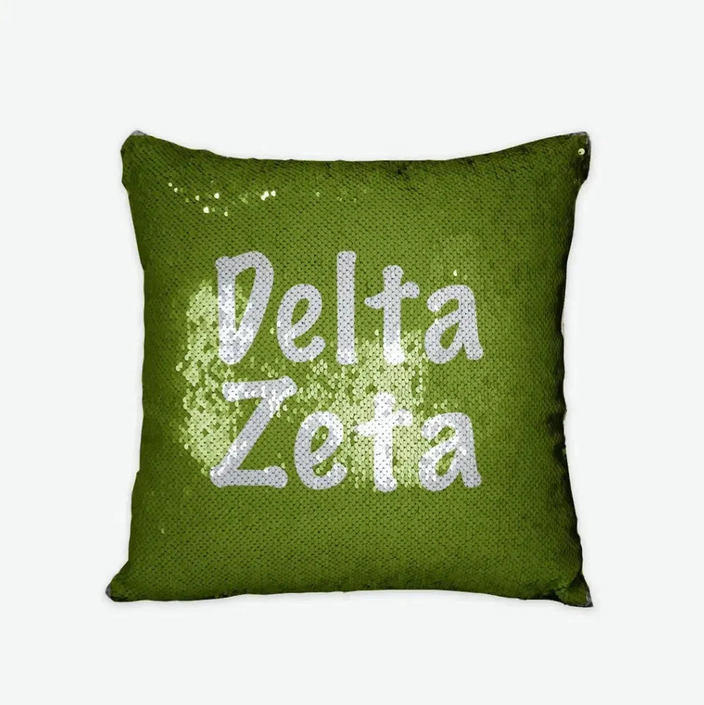Delta Zeta Sequin Pillow Cover