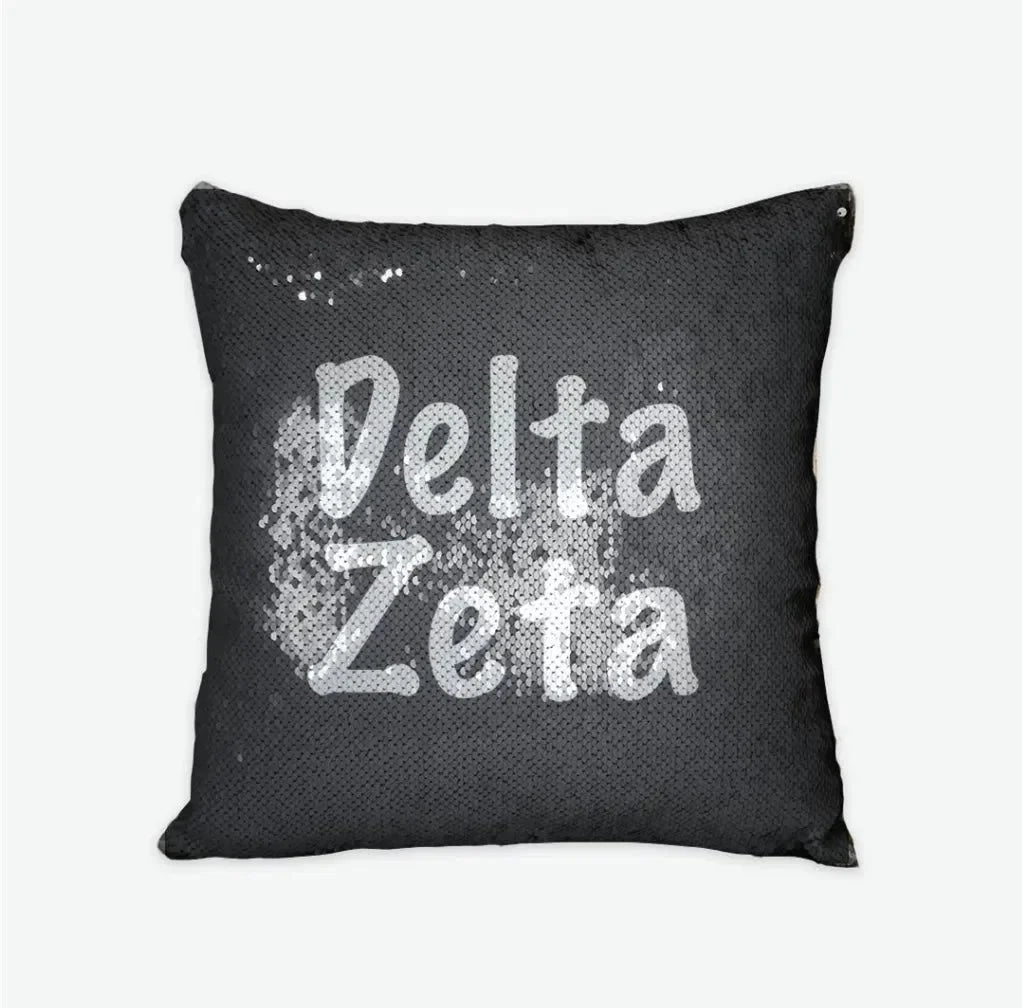 Delta Zeta Sequin Pillow Cover