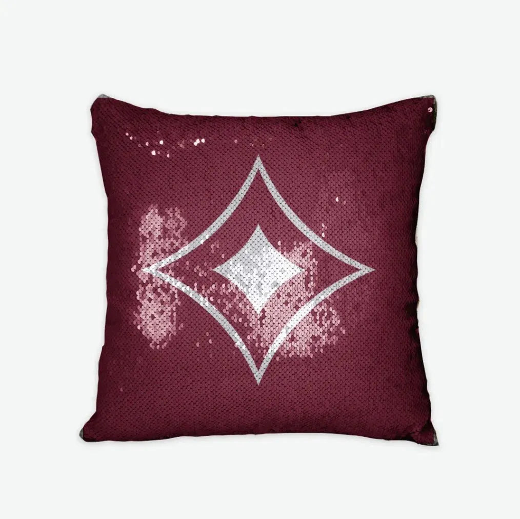 Alpha Sigma Alpha Sequin Pillow Cover - Badgemark