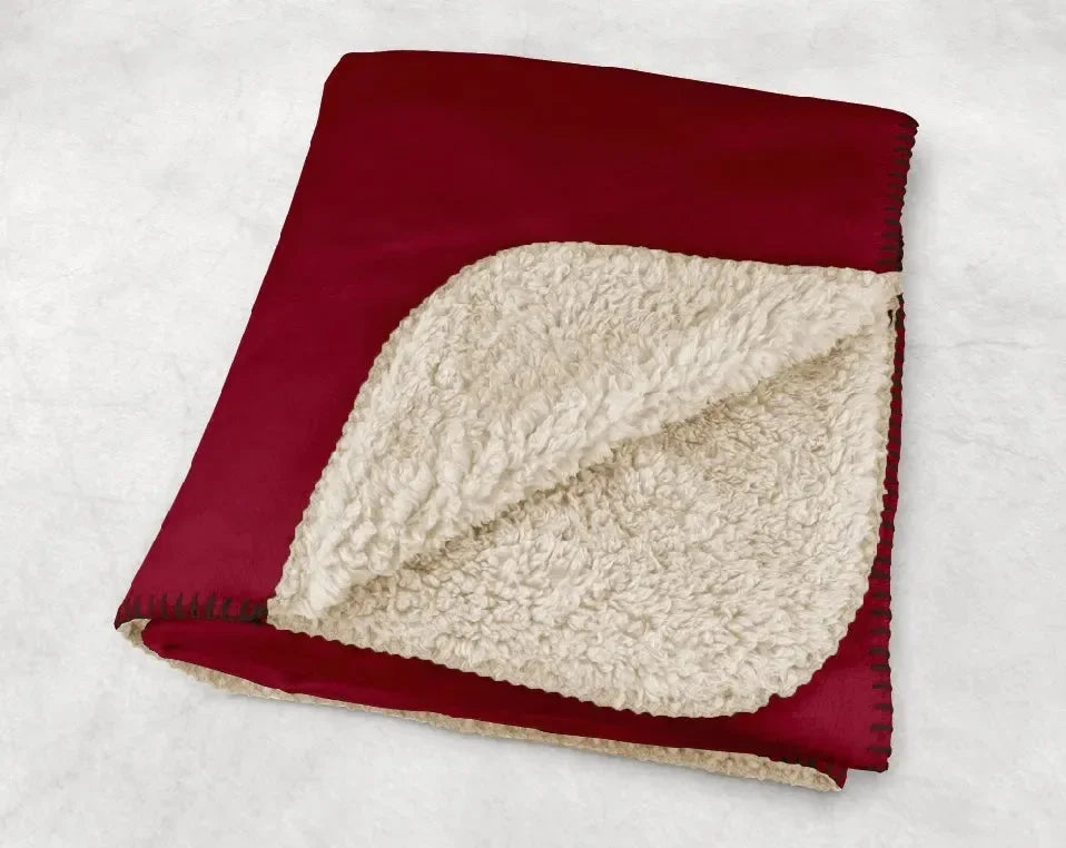 Alpha Sigma Alpha XL 60x80 Sherpa Throw Blanket