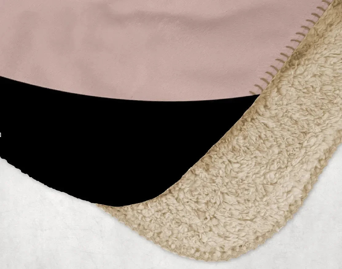 Alpha Sigma Alpha XL 60x80 Sherpa Throw Blanket - Dot the Ladybug