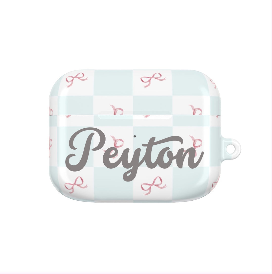 Customizable: Chic AirPod Case with Pink Ribbon Design, Trendy AirPod Case