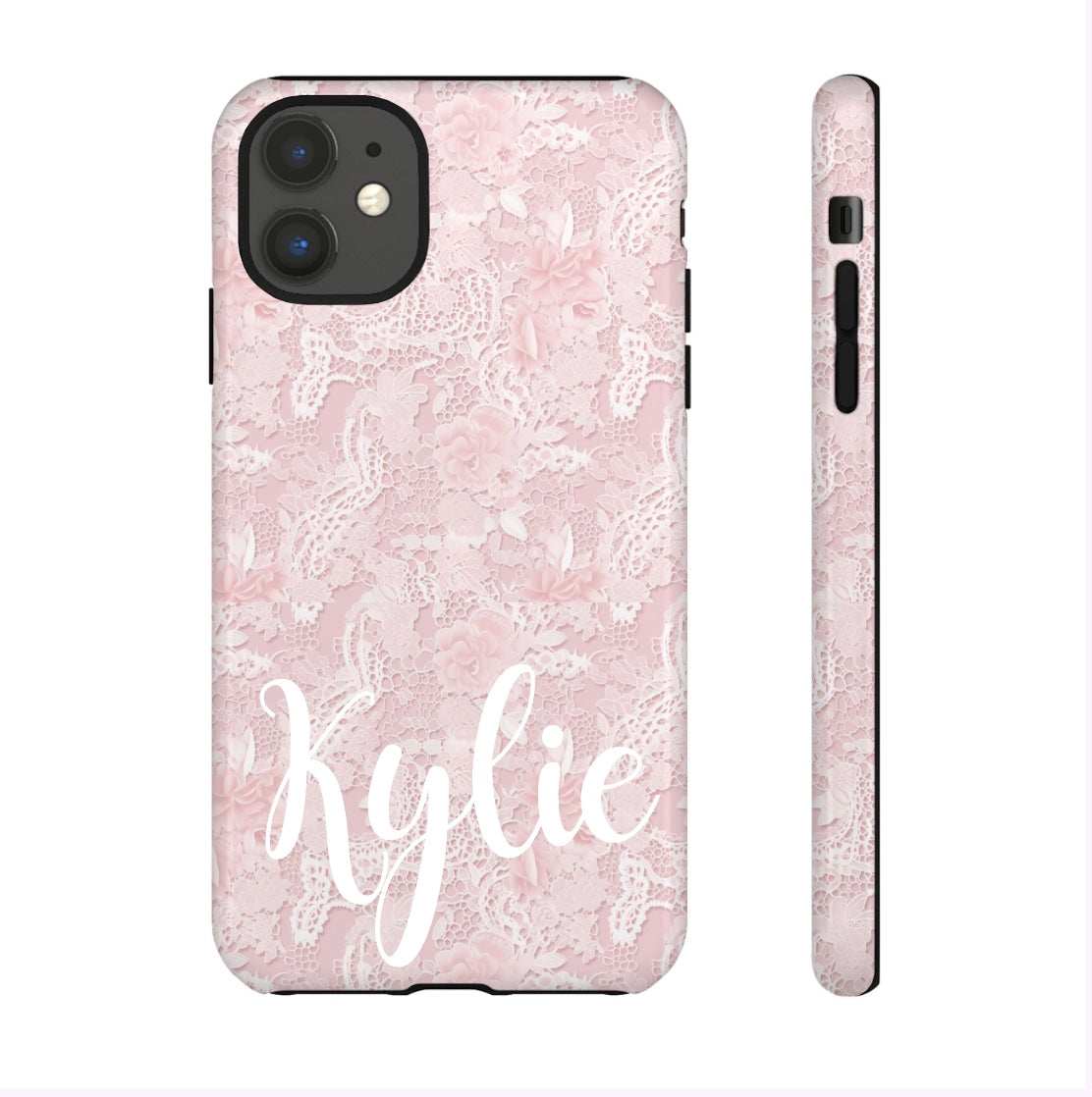 Customizable: Pink Floral Phone Case, Stylish Tough Cases, Unique Gift for Her, Cute Phone Accessories, Floral Tech Cover