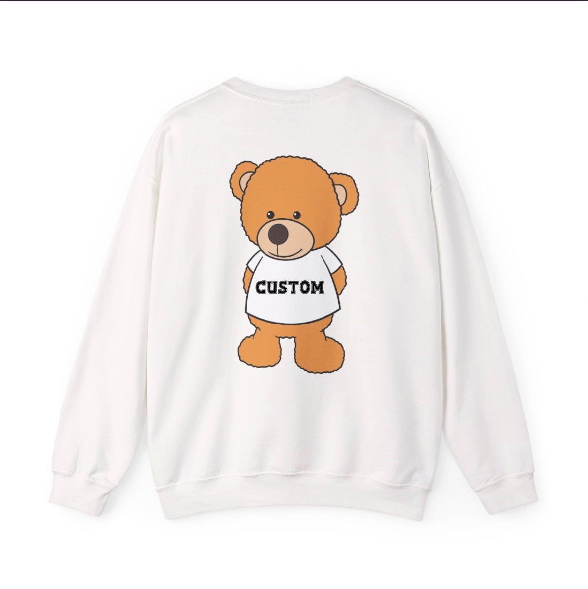 Customizable Bear Crewneck Sweatshirt - College Spirit Apparel