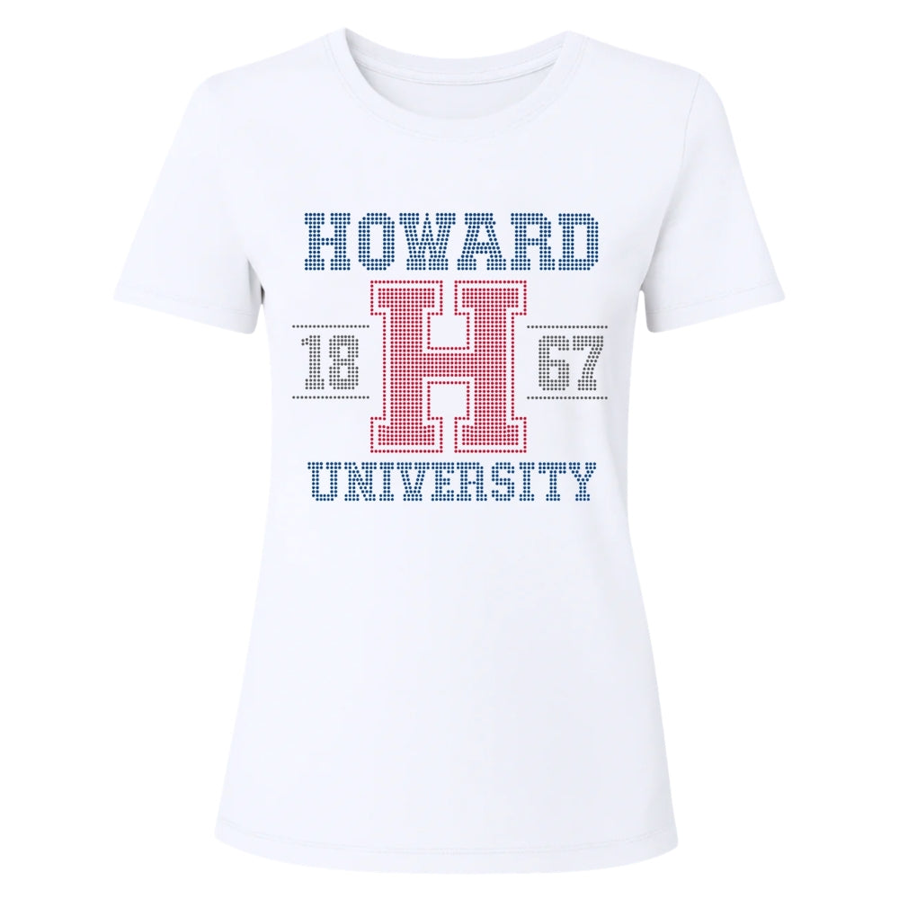 Howard University H 1867 White Crewneck T-Shirt