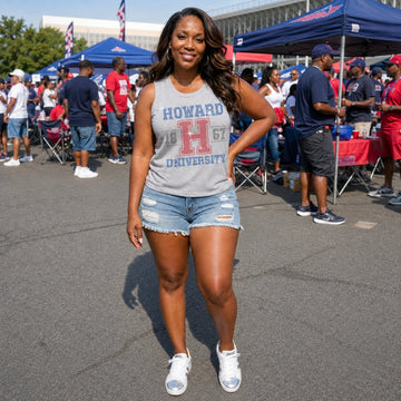 Howard University H 1867 Gray Crewneck Tank Top