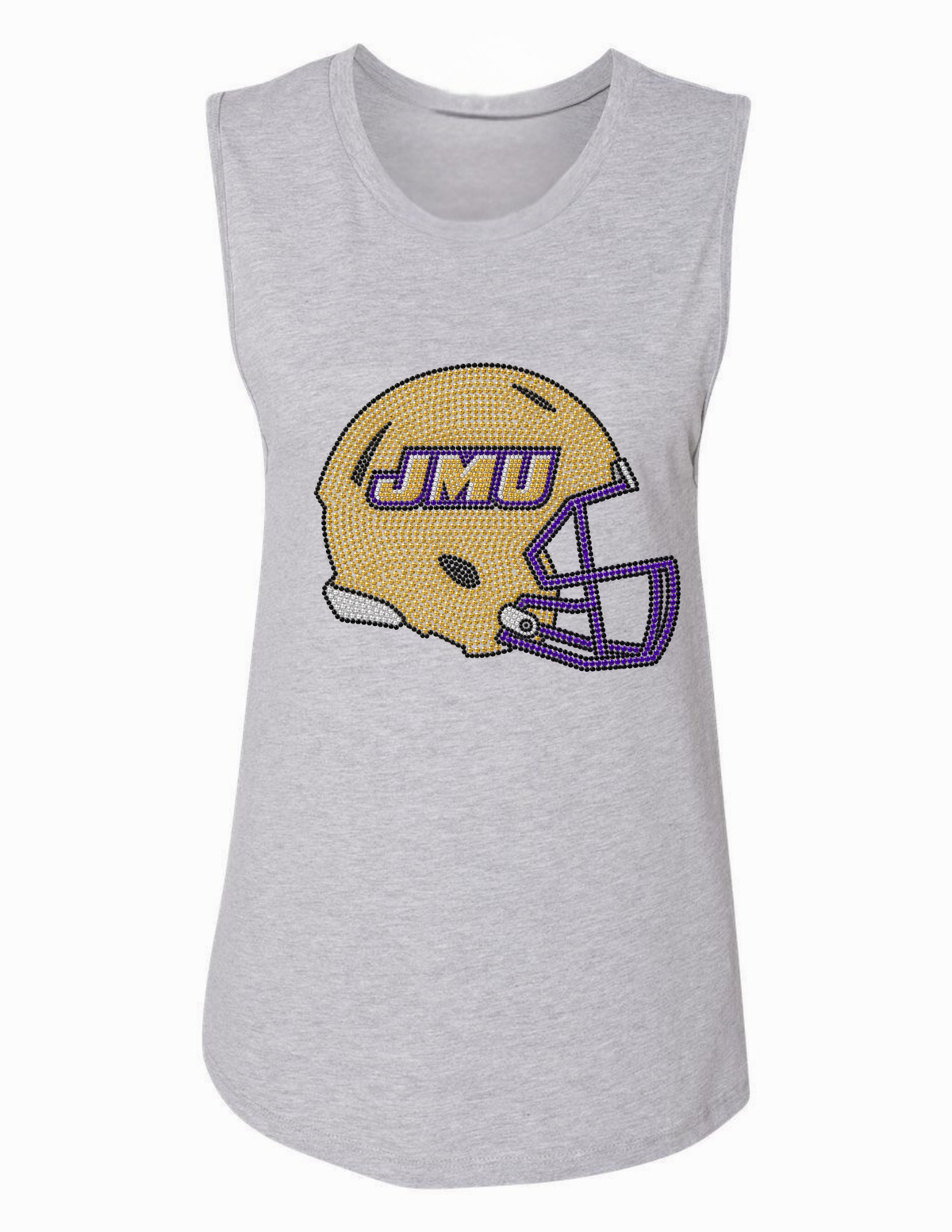 James Madison Helmet Gray Tank Top
