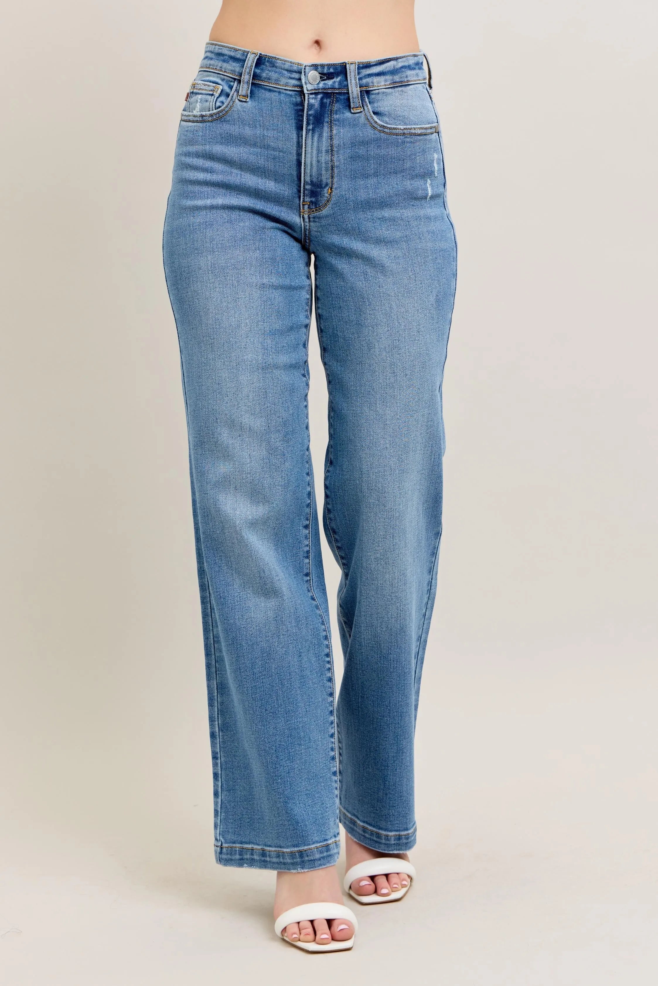 Judy Blue Full Size High Waist Straight Jeans