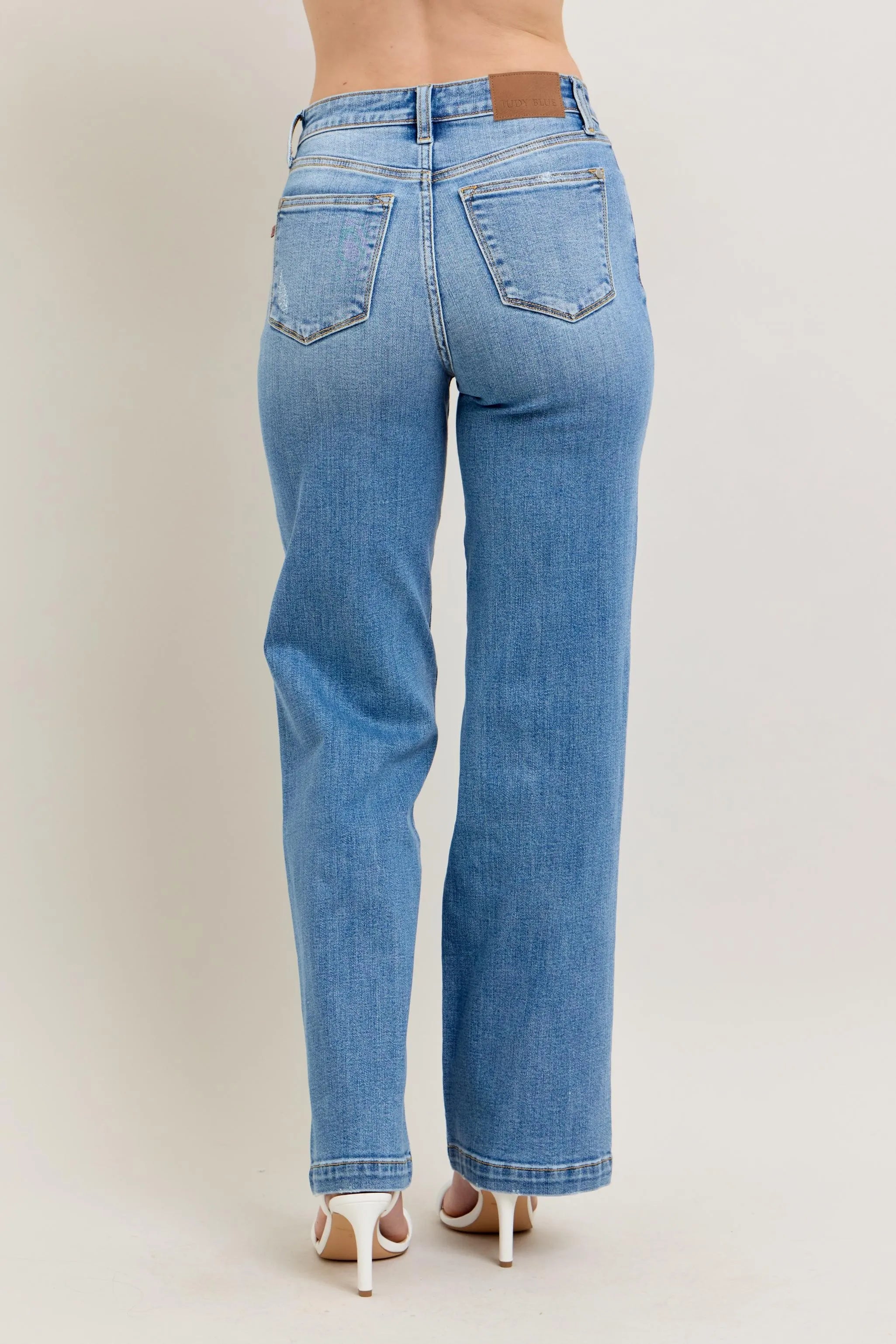 Judy Blue Full Size High Waist Straight Jeans