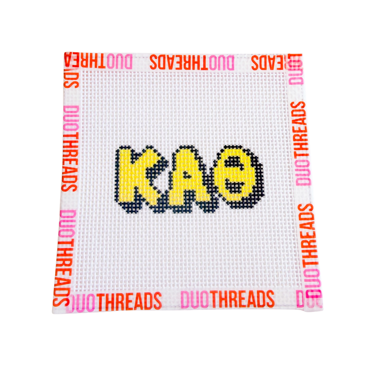 Kappa Alpha Theta Sorority Bubble Letter Needlepoint Canvas