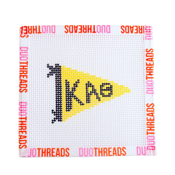 Kappa Alpha Theta Sorority Pennant Needlepoint Canvas