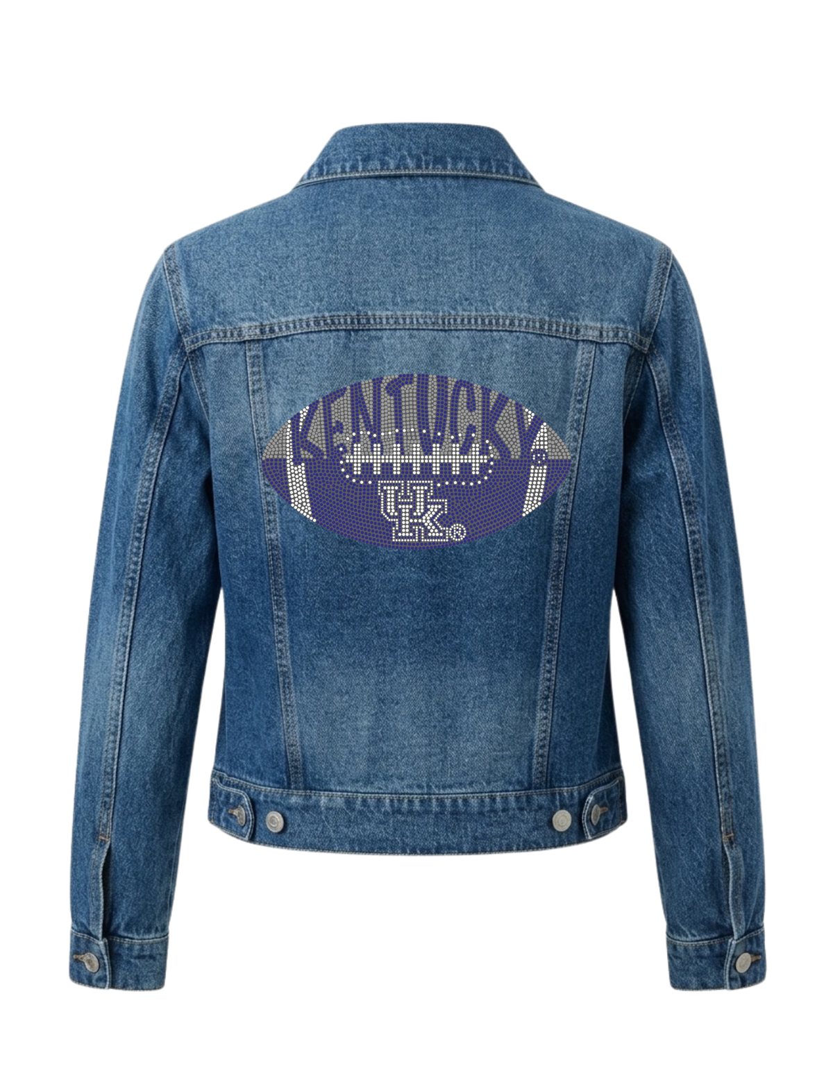 University of Kentucky Football Blue Denim Jacket