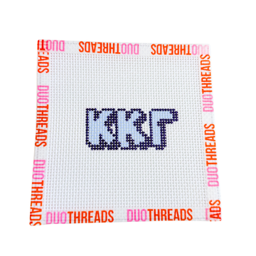 Kappa Kappa Gamma Sorority Bubble Letter Needlepoint Canvas