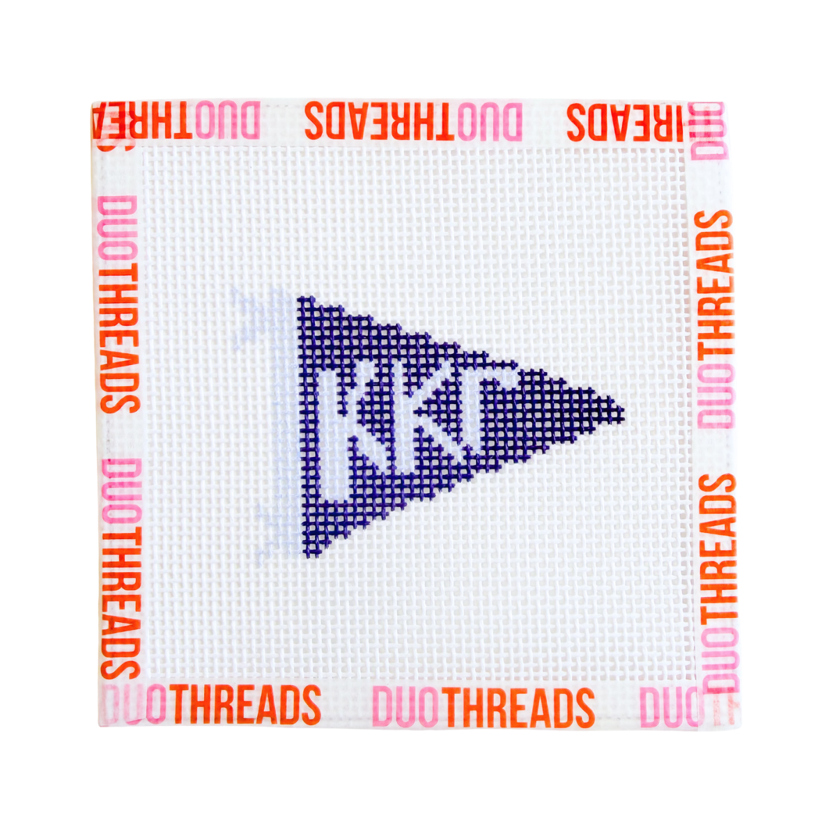 Kappa Kappa Gamma Sorority Pennant Needlepoint Canvas
