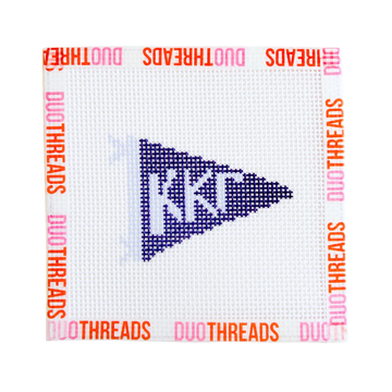 Kappa Kappa Gamma Sorority Pennant Needlepoint Canvas
