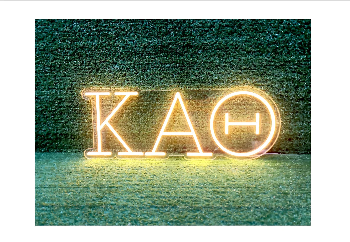 Kappa Alpha Theta Greek Letters LED Neon Sign w/ Dimmer