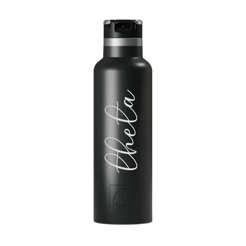 Kappa Alpha Theta RTIC 20 oz Ceramic Lined Water Bottle Tumbler -Script