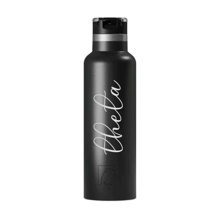 Kappa Alpha Theta RTIC 20 oz Ceramic Lined Water Bottle Tumbler -Script
