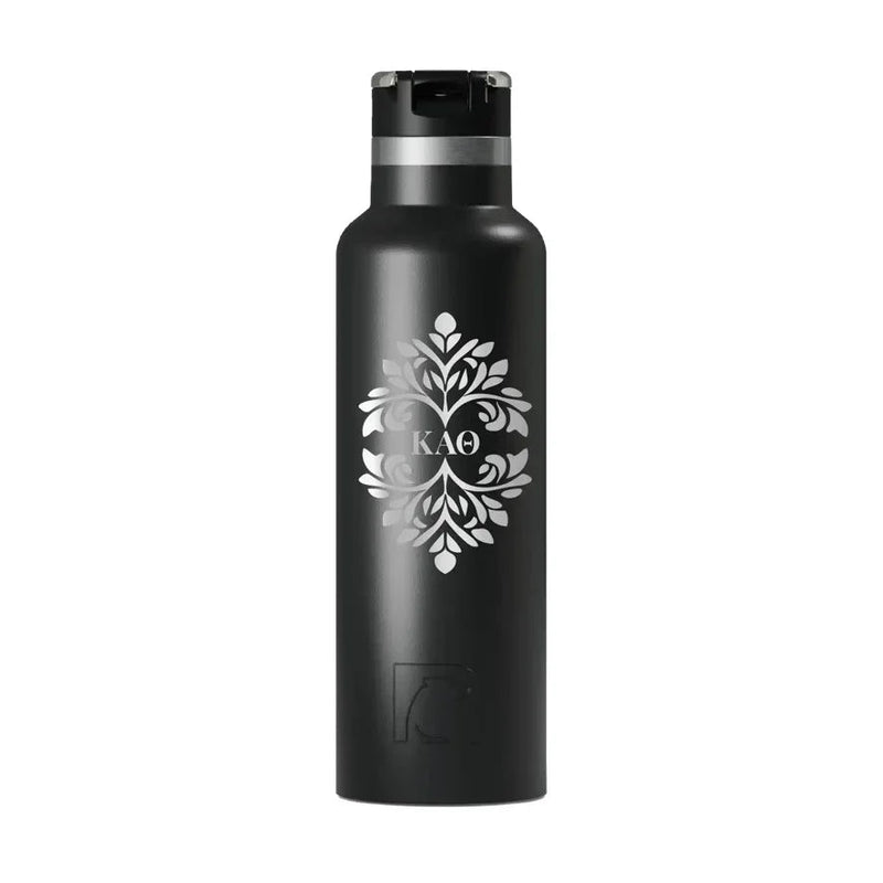 Kappa Alpha Theta RTIC 20 oz Ceramic Lined Water Bottle Tumbler - Ornate