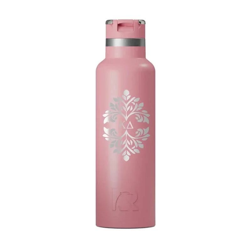 Kappa Delta RTIC 20 oz Ceramic Lined Water Bottle Tumbler - Ornate