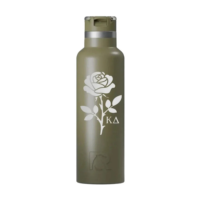 Kappa Delta RTIC 20 oz Ceramic Lined Water Bottle Tumbler - Rose