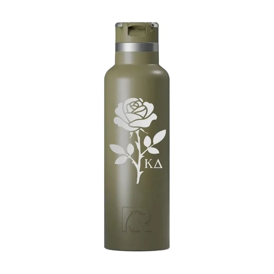 Kappa Delta RTIC 20 oz Ceramic Lined Water Bottle Tumbler - Rose