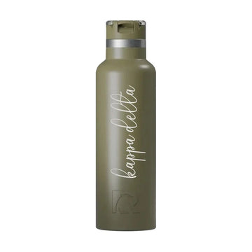 Kappa Delta RTIC 20 oz Ceramic Lined Water Bottle Tumbler - Script
