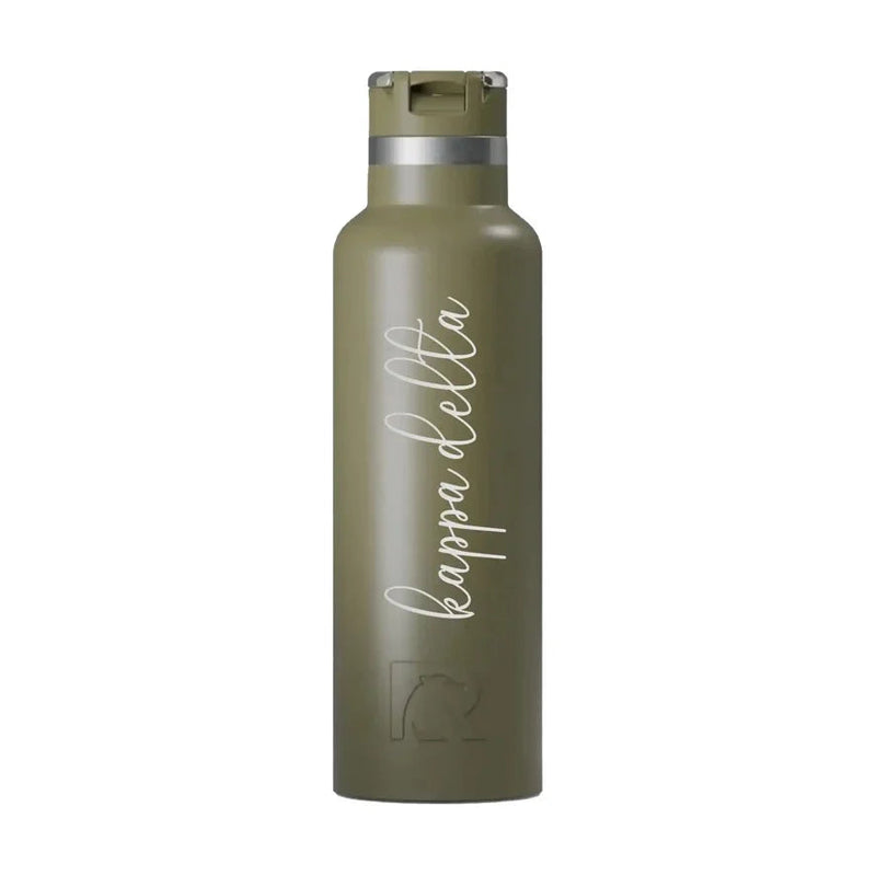 Kappa Delta RTIC 20 oz Ceramic Lined Water Bottle Tumbler - Script