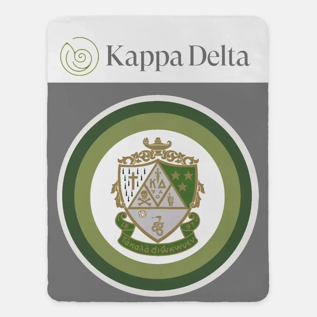 Kappa Delta XL 60x80 Sherpa Throw Blanket - Bullseye