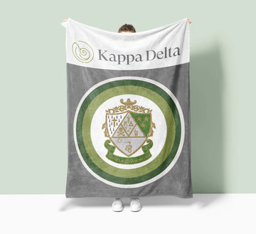 Kappa Delta XL 60x80 Sherpa Throw Blanket - Bullseye